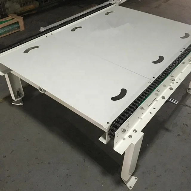 Chain  Pallet Transfer Turntable Powered Roller Conveyor