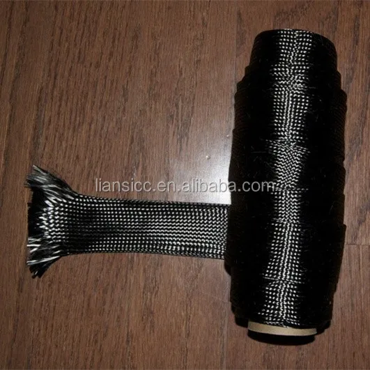 high-quality Carbon Fiber braided Sleeve for a harness and cable shielding