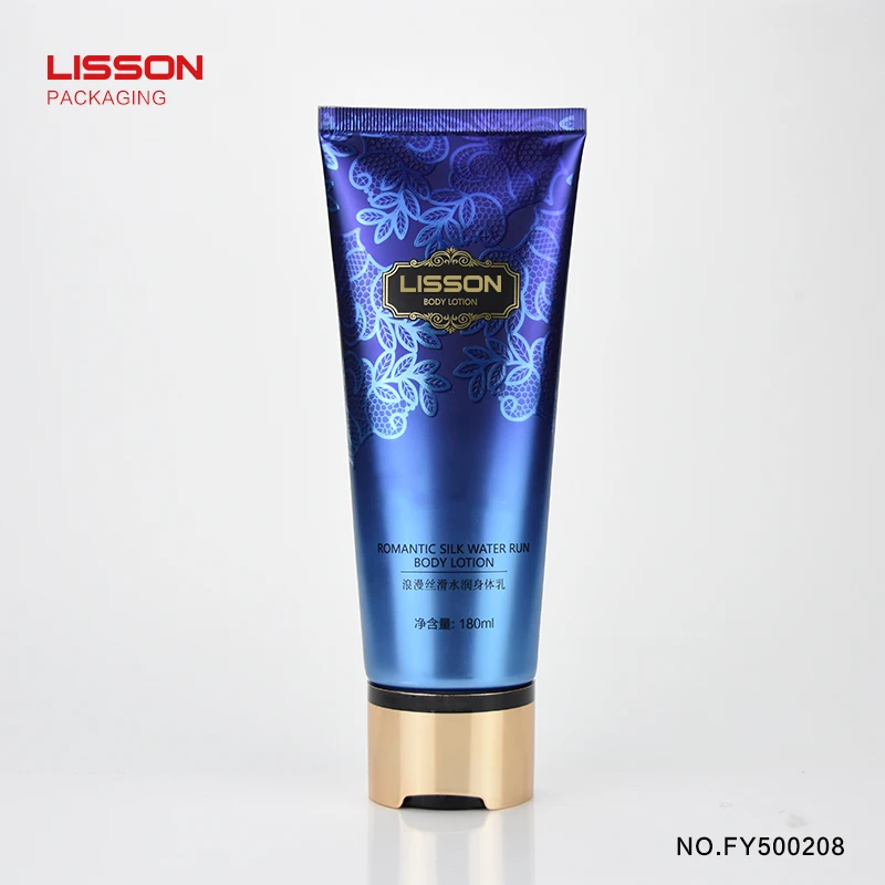 Custom Skin Care Cream Lotion Soft Squeeze Plastic Tube OEM Lotion Body Scrub Tube Plastic Container Soft Cosmetic Packaging