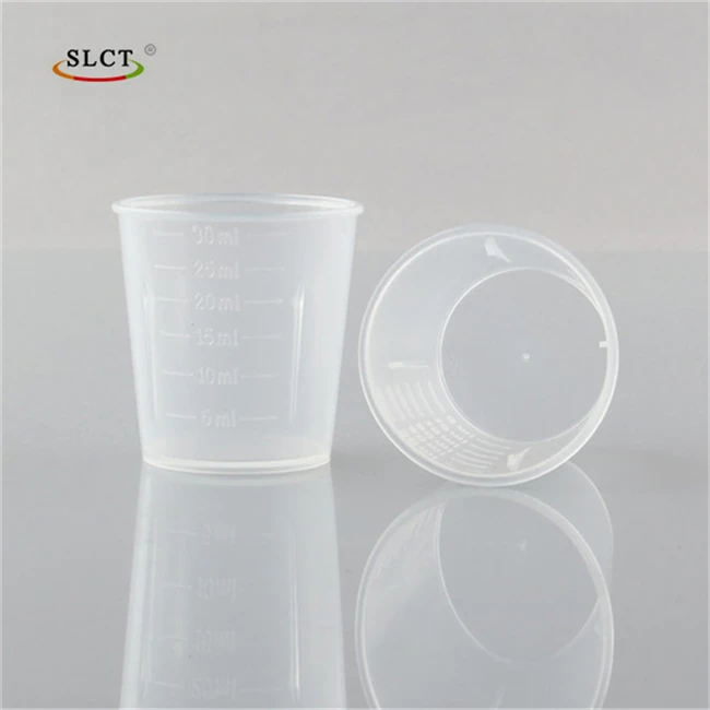 PP Small Digital Liquid Lab Liquor Plastic Medicine Measuring Cup for Hospital