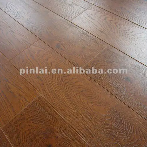 
OAK COLOR REAL WOOD FEELING V-GROOVE TYPE LAMINATE FLOATING FLOORING 8MM 