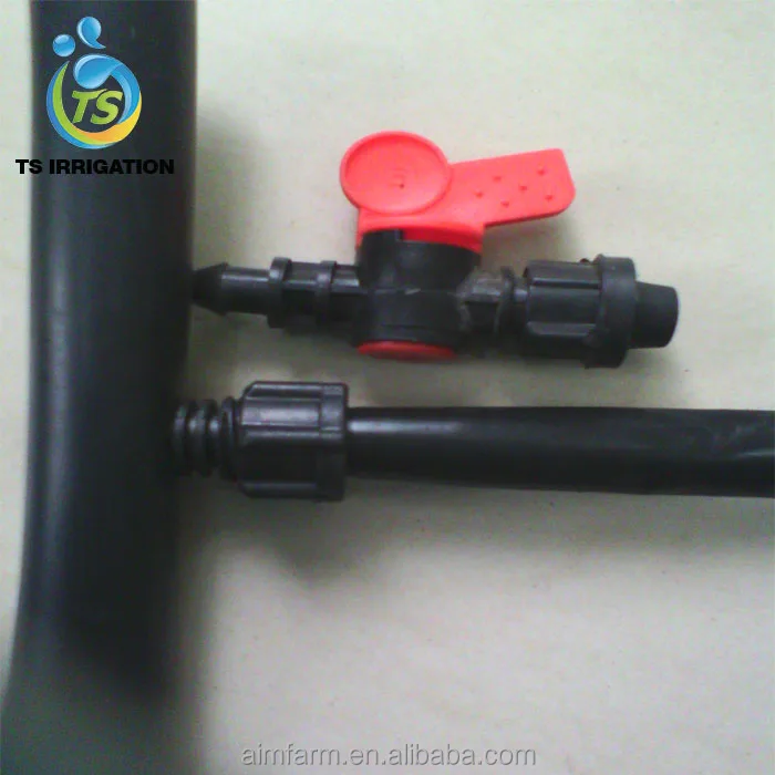 Drip irrigation tape fitting male famale thread coupling for tape