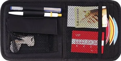 Автомобильный держатель для документов и небольшого объема-сумка для регистрации и страхования-Мобильный автомобильный органайзер для солнцезащитного козырька