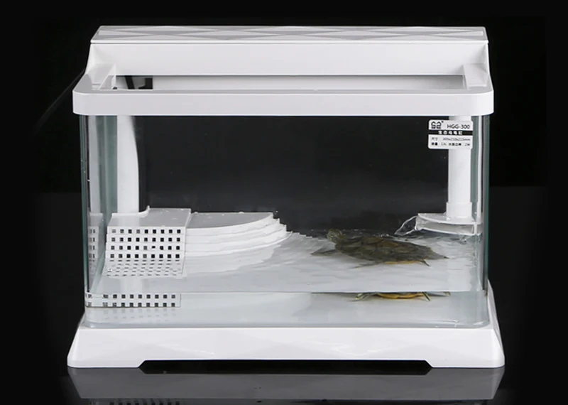 Оптовая продажа аквариум для аквариума Sunsun экологическая черепаха креативный маленький стеклянный стол аквариум для черепах