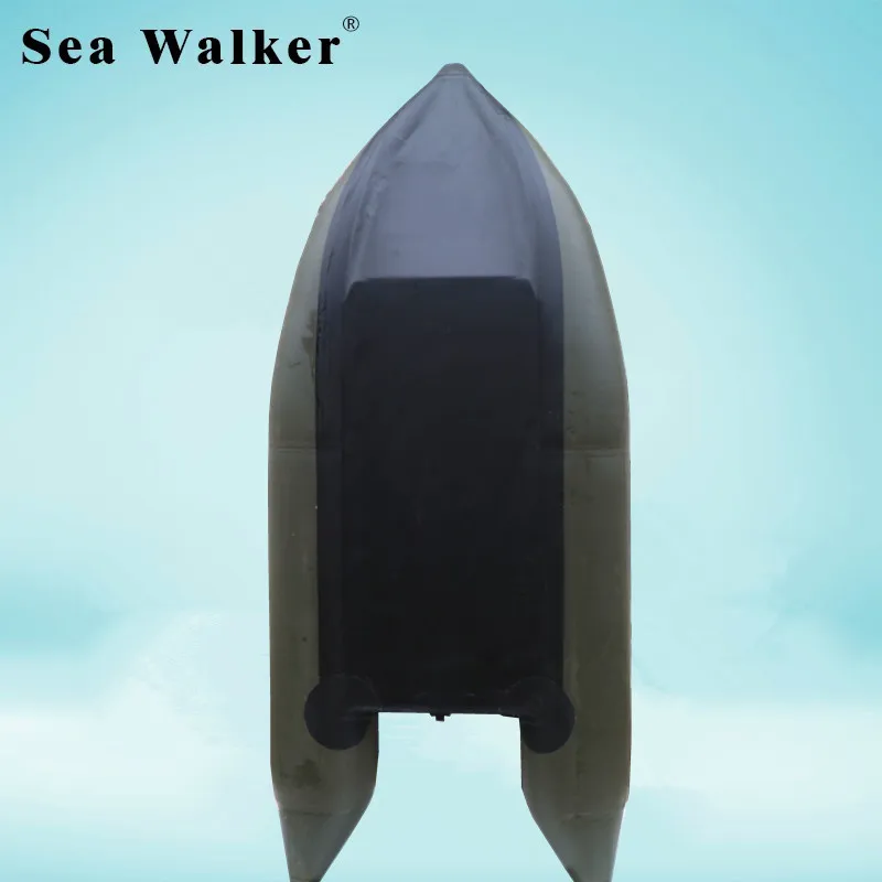 Thickened  2.75M PVC Material Foldable Inflatable Fishing Boat  Rowing Boat With Aluminum Floor for Riverand Lake CE certified