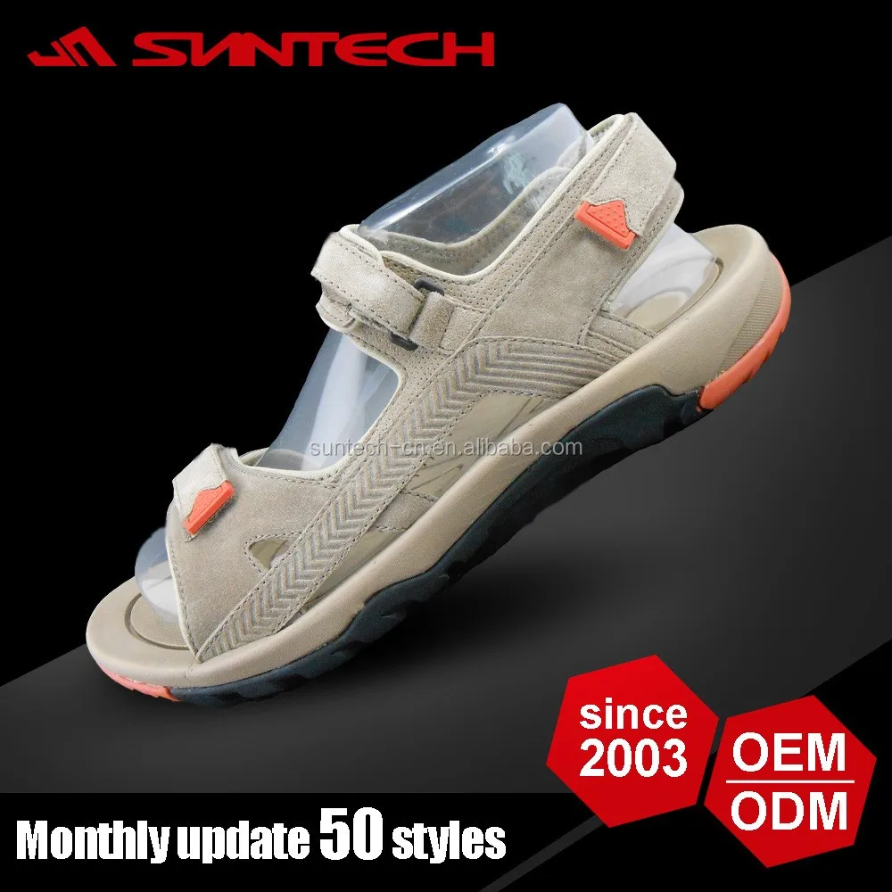 2016 новый продукт кожи плоские сандалии