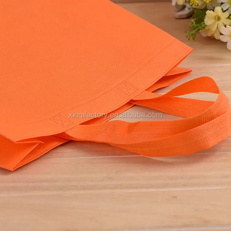 Ultrasonic machine made heat seal non woven promotional bag