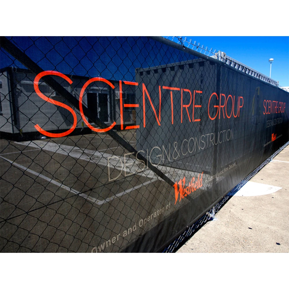 Construction Site outdoor building large format marketing  promotional Large Mesh Fabric Banners