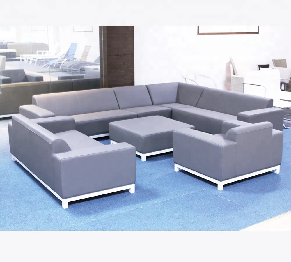 Waterproof PVC leather furniture outdoor sofa set