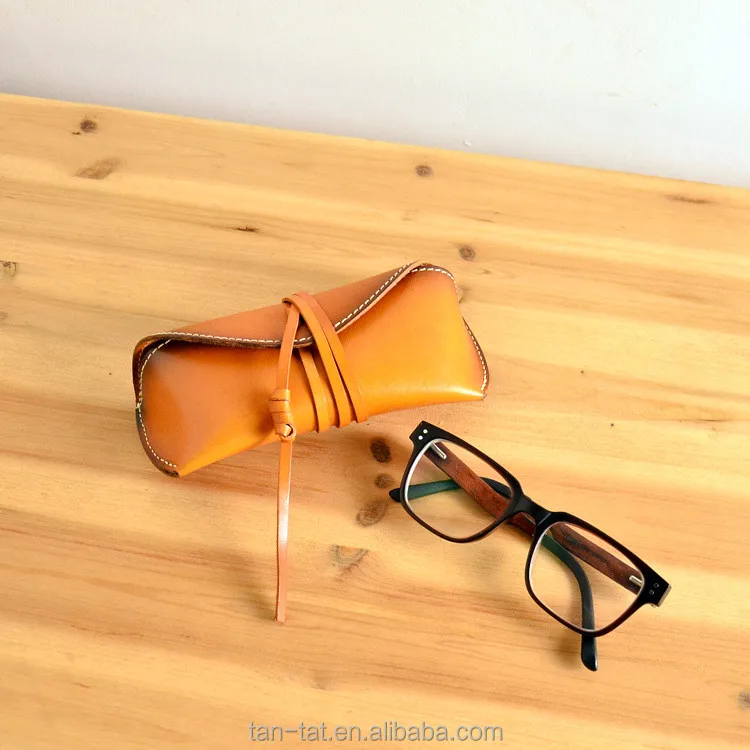 Genuine Leather Sunglasses Case Pouch Holder