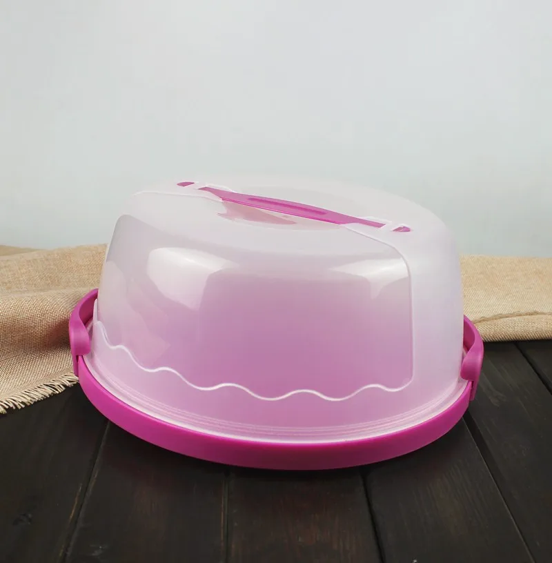 cake box making machine Plastic PP Round Cake Box Plastic Cake Carrier Container
