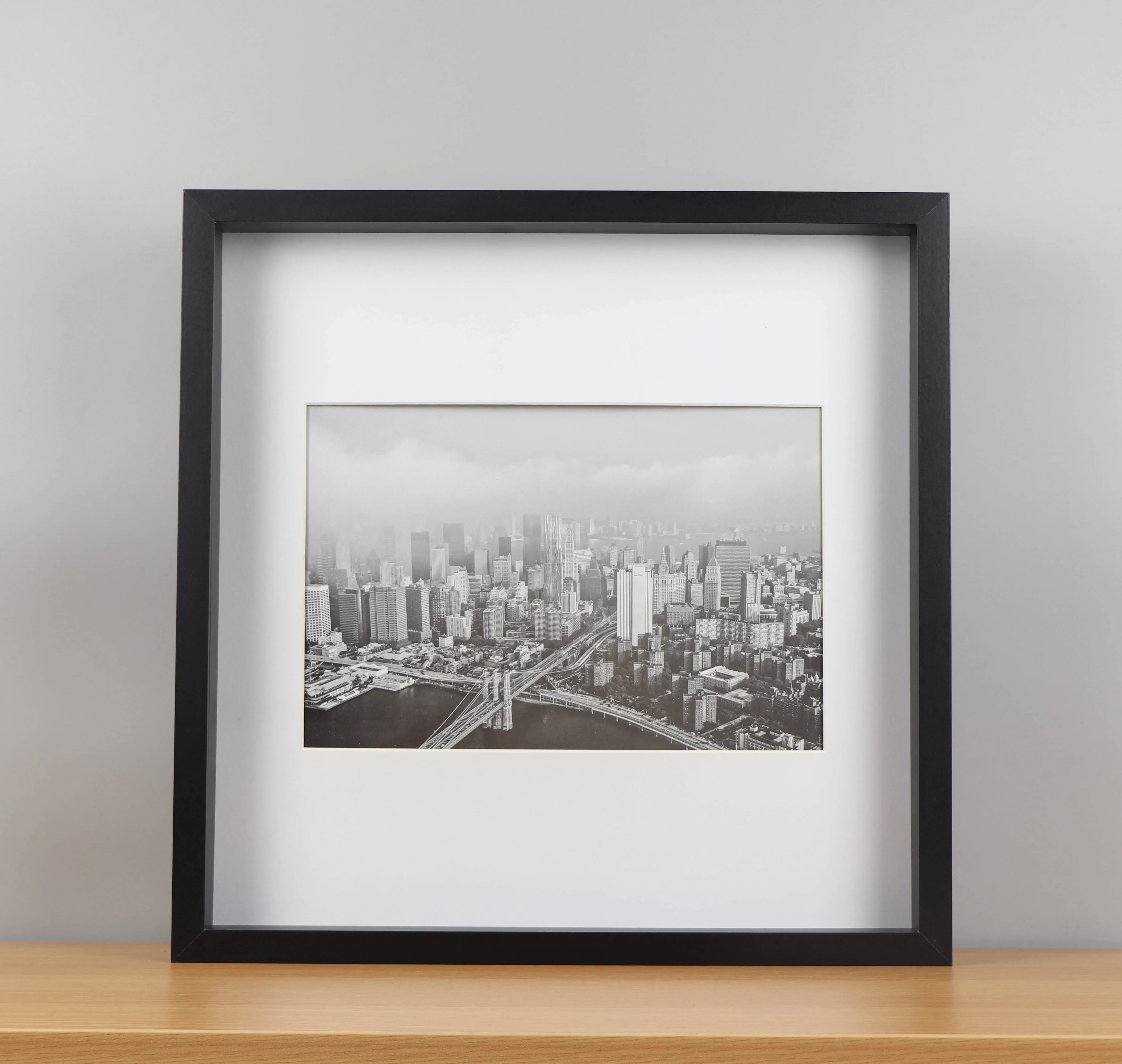 40.6x40.6cm picture frame, Square photo frame, Black white wall frame