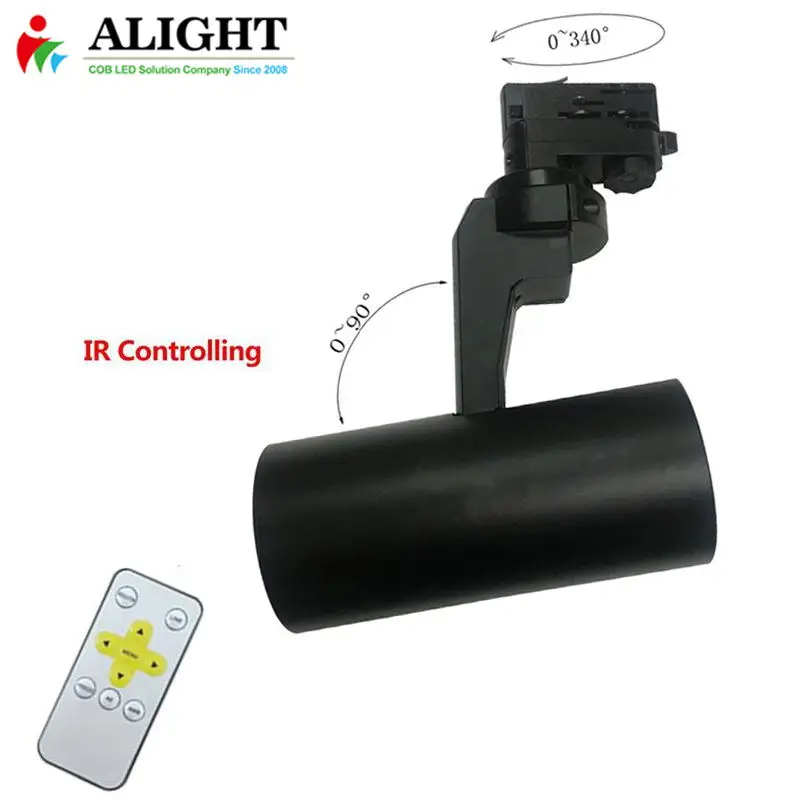 
Adjustable Motorized COB LED Track Light Spot Light Fixtures LED Lamp Ceiling Mounted Rail Track Lamp Decorative Led spotlight 