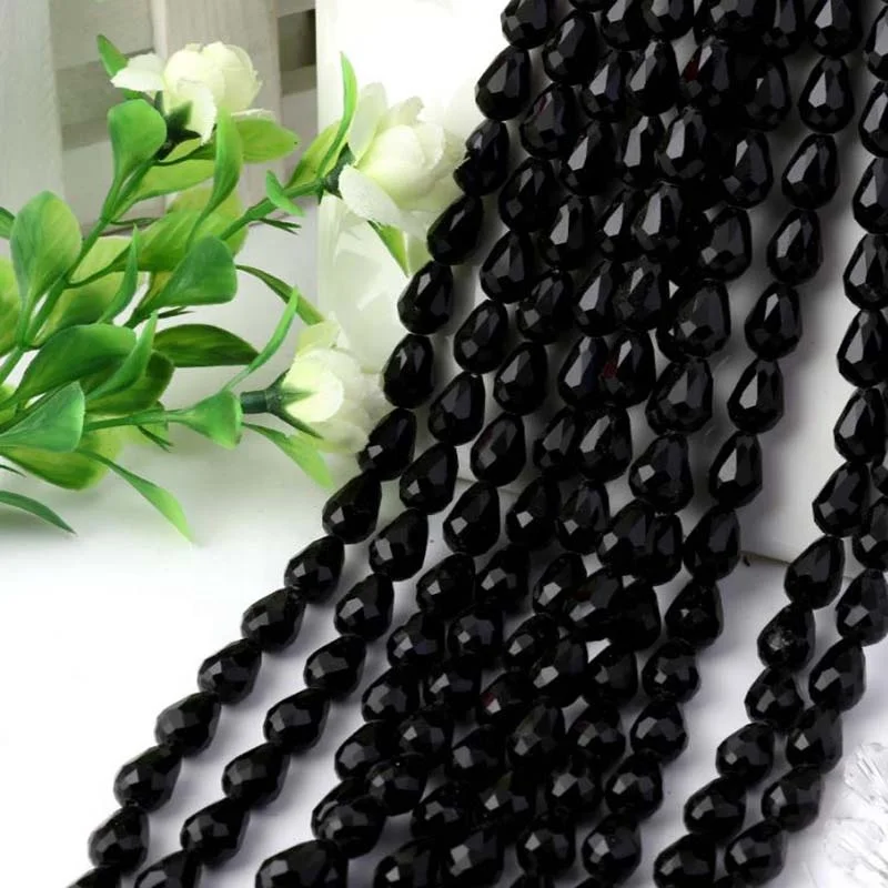 Crystal Tear Drop Water Drop Glass Beads For Handmade Necklace Earring DIY Jewelry Making Supplies