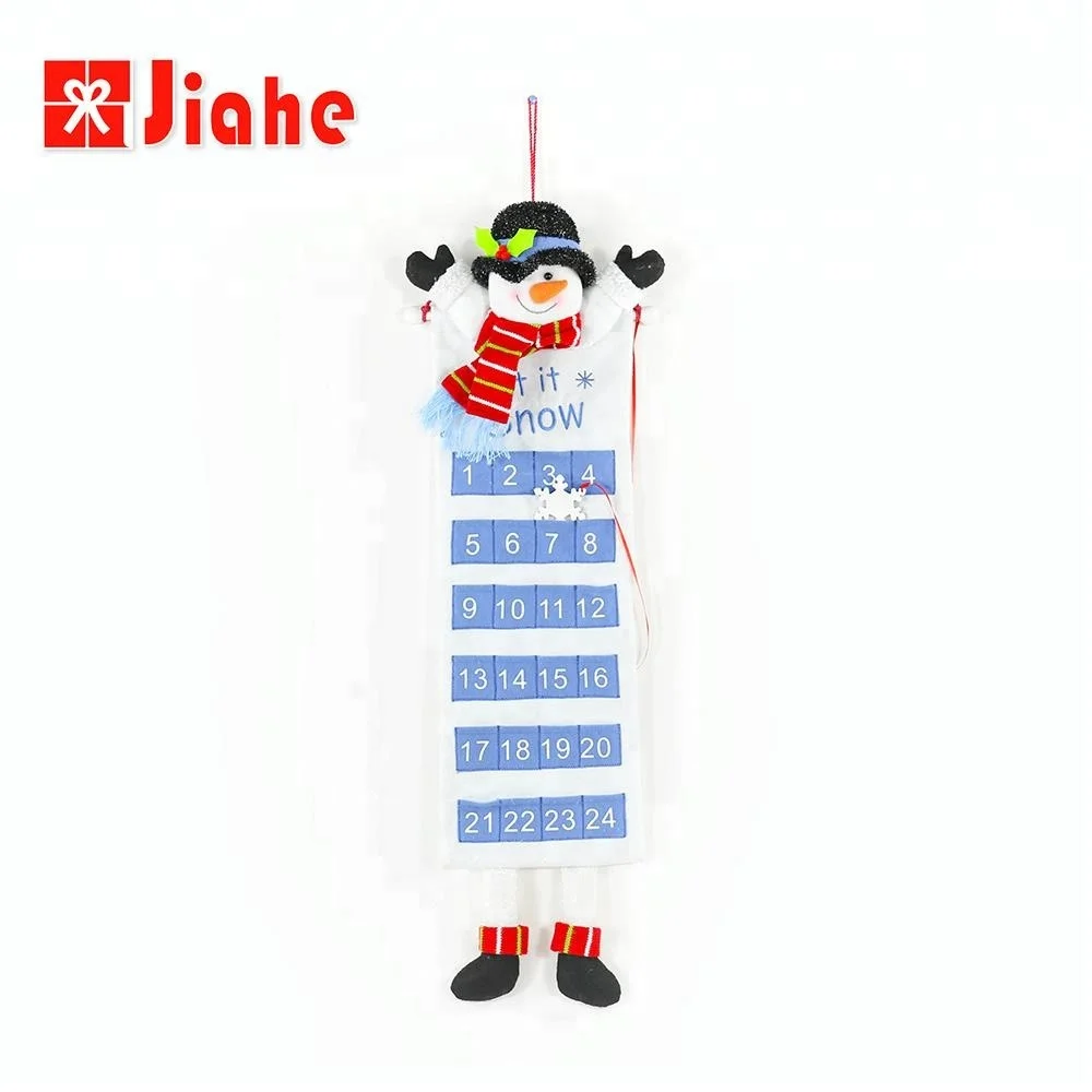 
Wholesale fabric custom christmas decoration advent calendar 