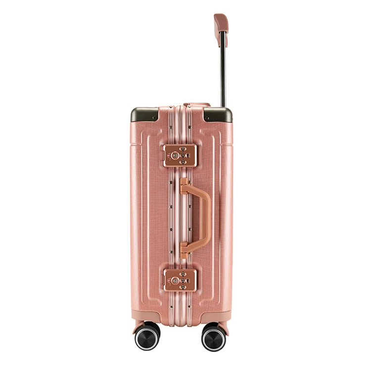 Custom hard shell travelling bags suitcase sets with tsa lock pc trolley luggage