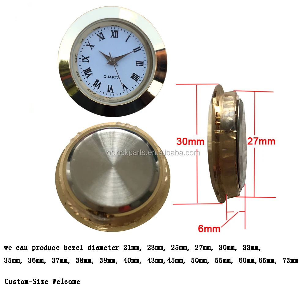 30mm Watch Clock Inserts Japan PC-21S Movement Inside High Quality