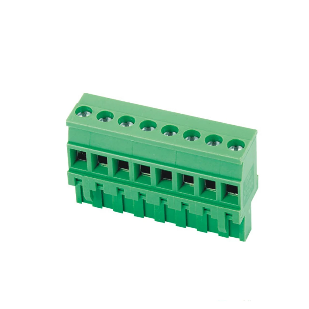 PCB plastic plug-in screw spring barrier feed through electric terminal block wholesale pluggable terminal block connector