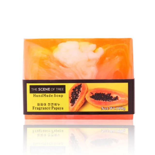 100g  rainbow natural Aloe vera  handmade bath  soap can OEM