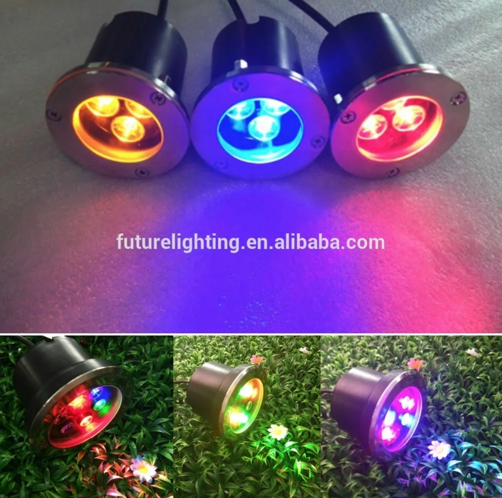 
Top quality factory price 3w RGB IP67 stainless steel buried led underground light inground spotlight CE ROHS 