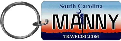 wholesale embossed aluminum metal retro license plate keychain