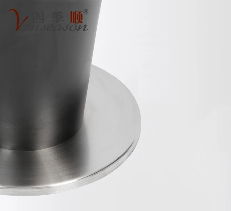 Stainless Steel Round Garbage Bin with Ashtray trash for hotel lobby usage