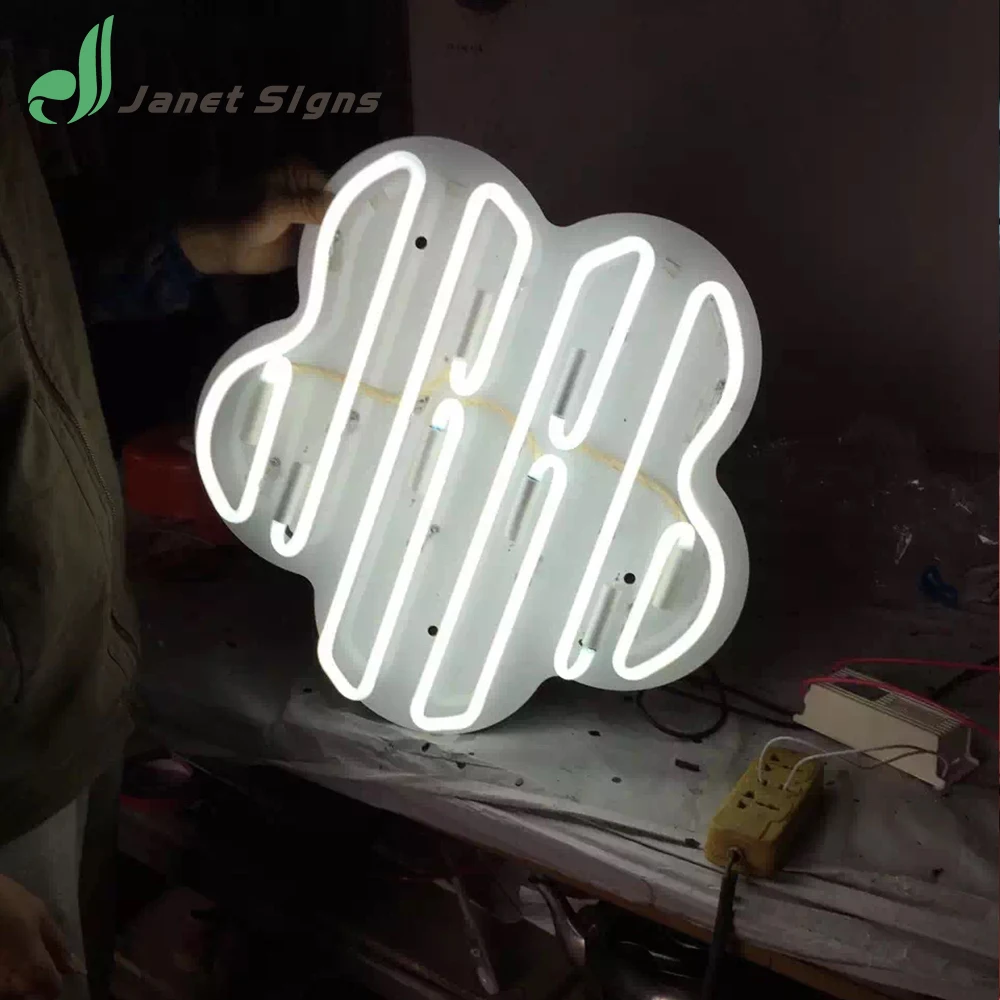 
 Индивидуальный цвет 8-10 мм Высокая Настоящая стеклянная трубка Неоновая световая вывеска реклама лобби  