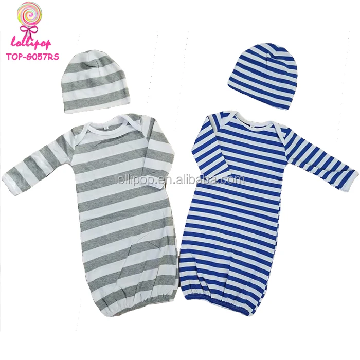 Baby Boy Girl Solid Purple Long Sleeve Night Gowns Sleeping Baby Bag Pajamas with Hats