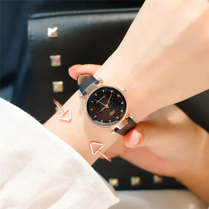 Fashion Women Watches Exquisite Starry Sky Small Dial Watch Ladies Quartz Wristwatch Relogio Feminino