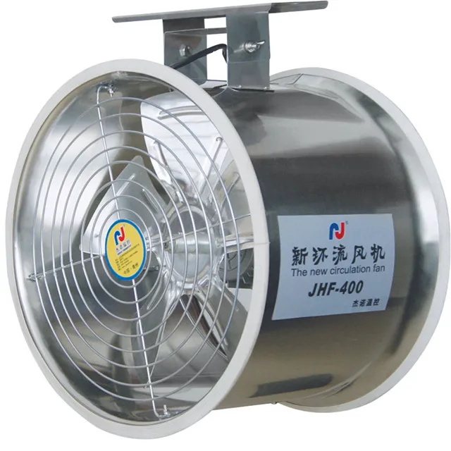 Greenhouse air circulation fan for cooling and ventilation
