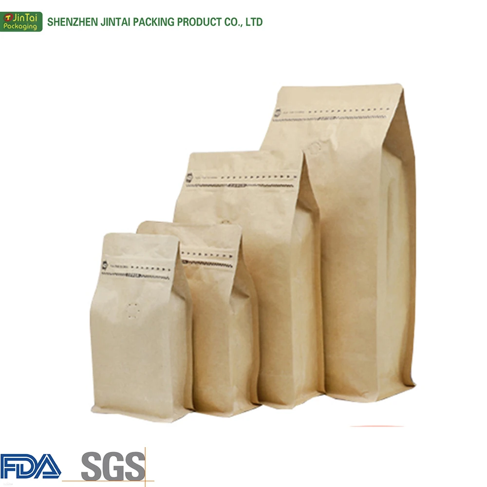 Washable kraft paper bag wholesale 25kg kraft paper bag for food