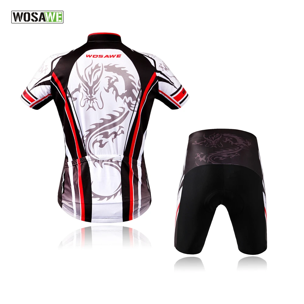 Custom Cycling Set Sport Jersey Shorts Set Men Coolmax Short Sleeve Outdoor Summer Sportswear Sublimation Print Unisex