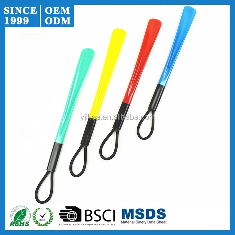 48.5cm Plastic Long Shoe Horn Custom Logo Large Stock Durable Shoe Horn