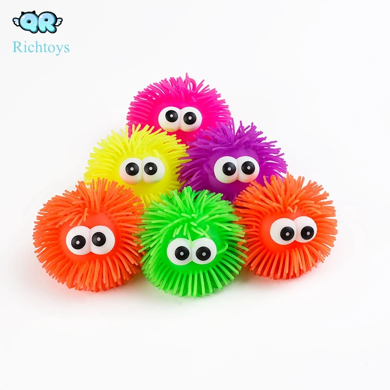 yoyo tpr big eye puffer  ball  with eyes