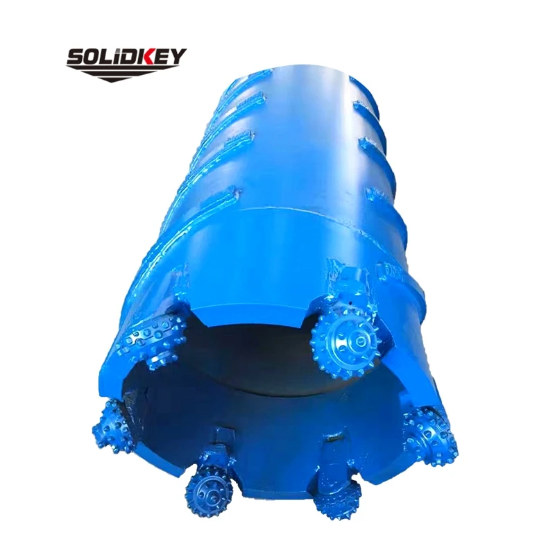 Roller cone drum cutters for piling foundation drilling,  tricone cone cutter for core barrel in pile foundation construction