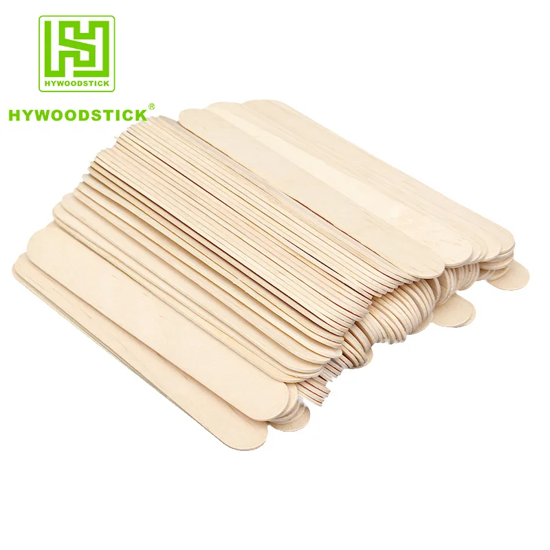 Disposable Wooden Tongue Depressor Waxing Spatulas Flat Wood Sticks For Beauty Care Biodegradable