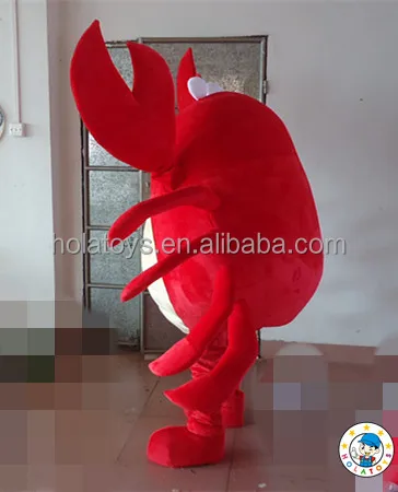 Hola используется костюмы талисмана для продажи/красный крабы костюм
