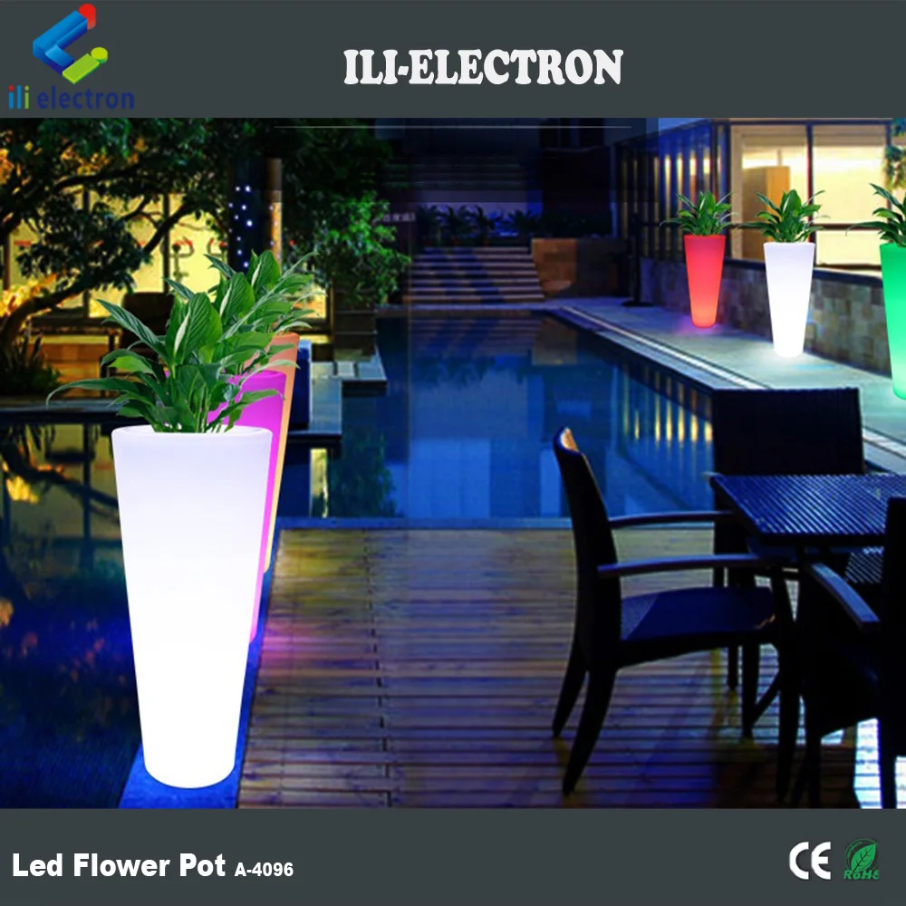 outdoor used waterproof led flower planters