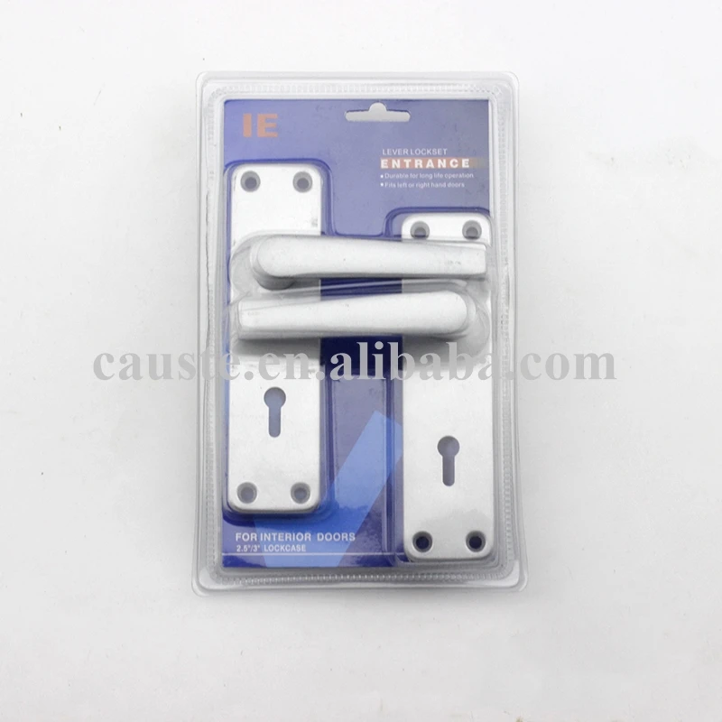 
south africa aluminum handle and iron plate mortise lock 687 