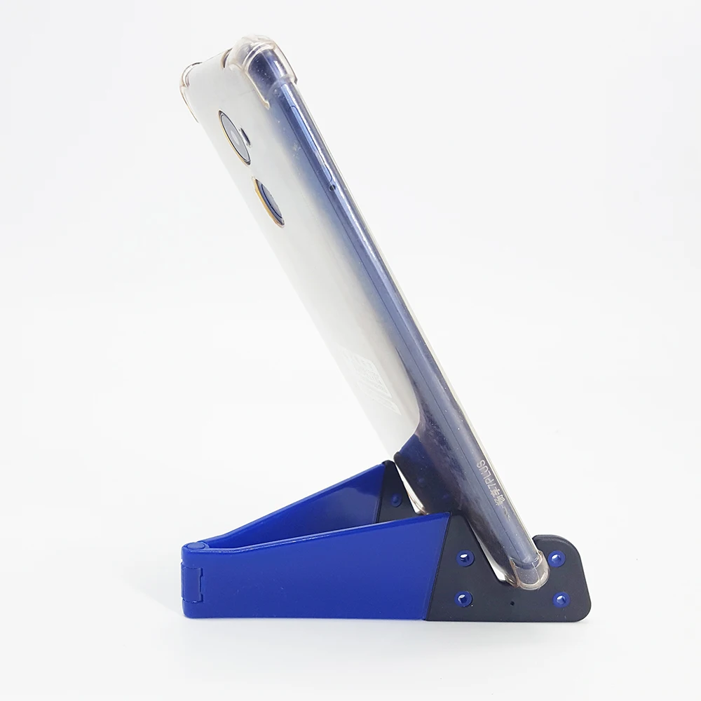 Cheap Promotional Gifts Phone Holder Plastic V Shape Mobile Stand Desk Display Smart Phone Holders