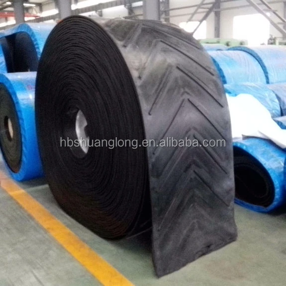 chevron V shape rubber conveyor belt