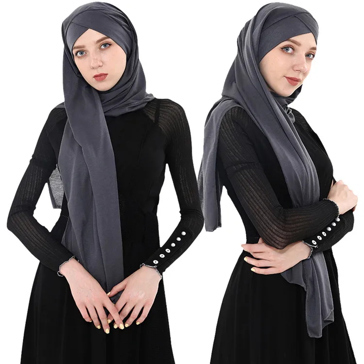 Gamis Muslim Tudung Indonesia Cotton Hijab Scarf Women Jersey Arab Hijab Sex Picture Hijabs Ladies Fashion Scarf Batik Wholesale