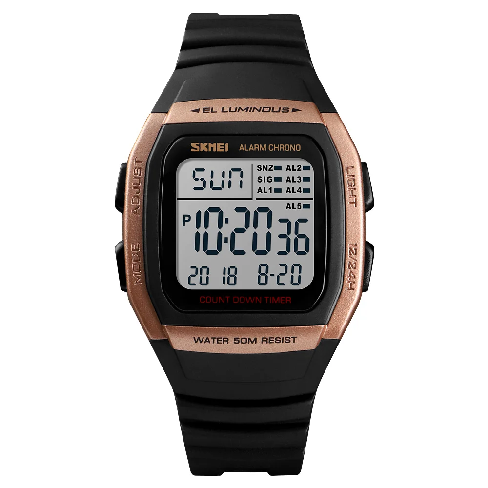 SKMEI 1278 chronograph wrist oem digital fashion sport watches