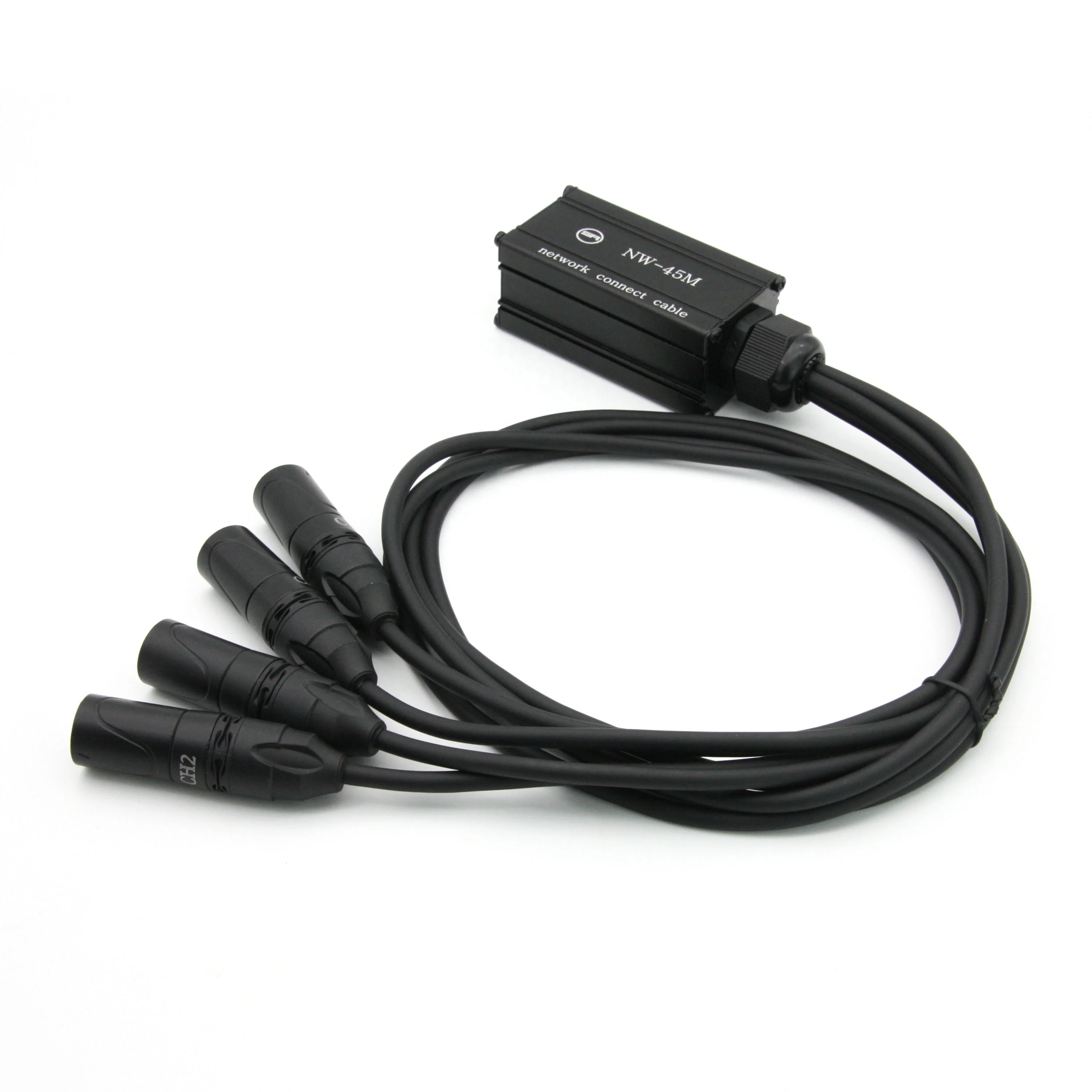 
4CH DMX Multii Network Connect Cable Shelded CAT6 cable with etherCon male 