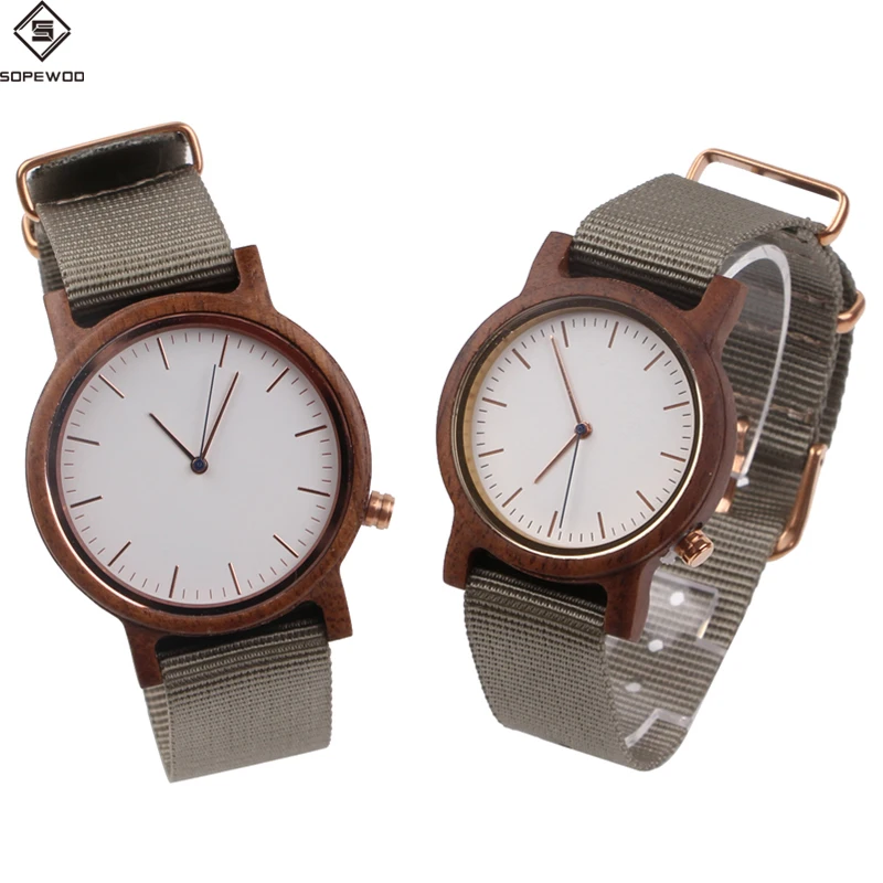 high quality fashion mens women branded custom logo wholesale wooden wrist watch