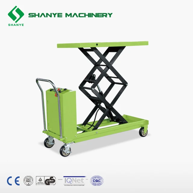 
SHANYE DYTJ 50S semi electric scissor lift table truck 