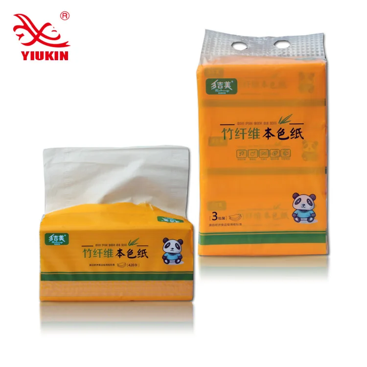 nature bamboo fiber pulp facial tissue paper bamboo tissue paper