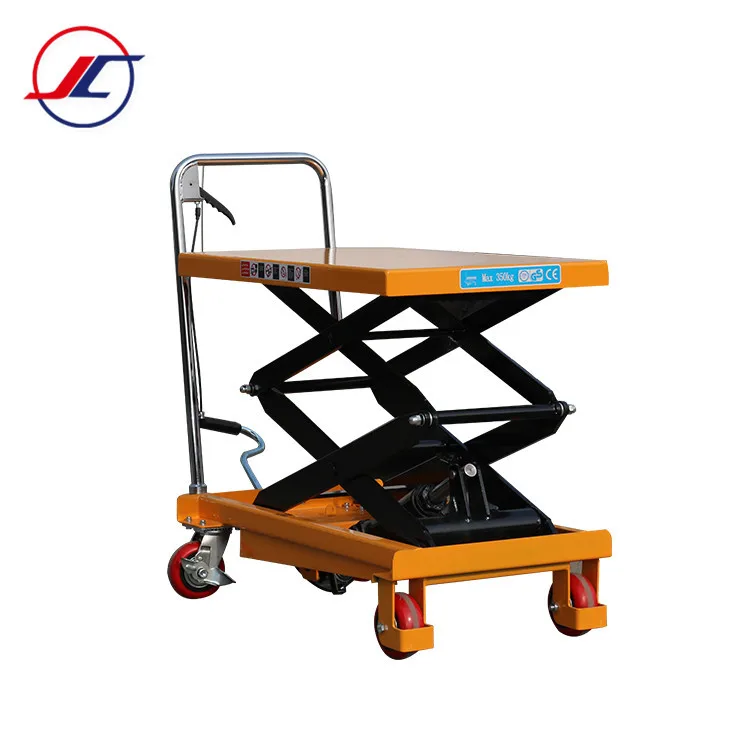 Manual Lift 350kg Loading Capacity High Quality Steel Manual Hydraulic Lift Table