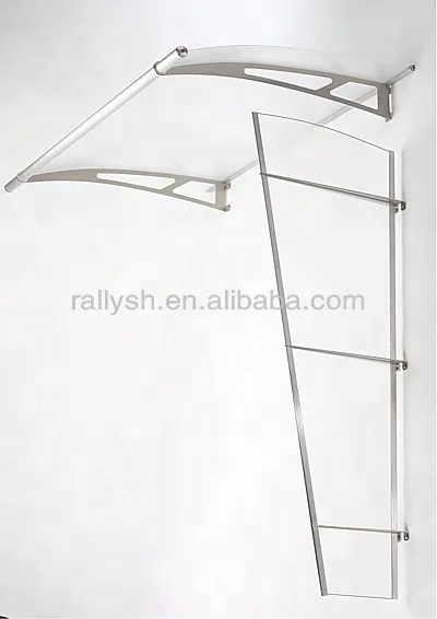 Навес из закаленного стекла из нержавеющей стали