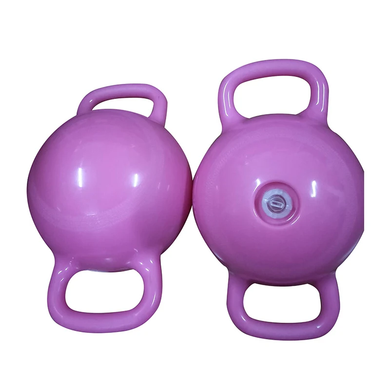 China Cheap Competition Coat Water Plastic 1lb Kettlebell with Custom Logo